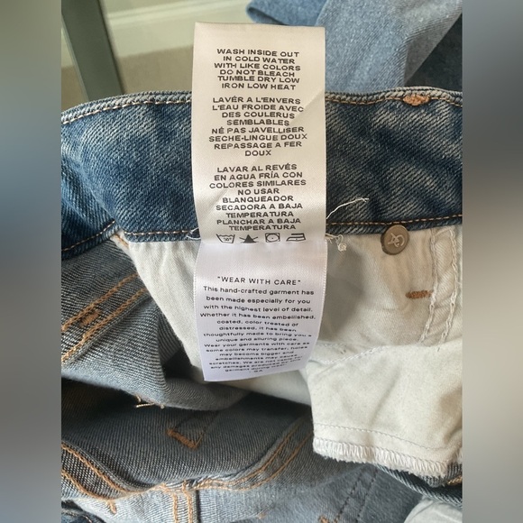 Good American Good Curve Skinny Crop Distressed Jean, Sz 8 - Picture 12 of 12